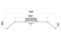 Стенка для универсальной спортивной площадки УСП-1.4