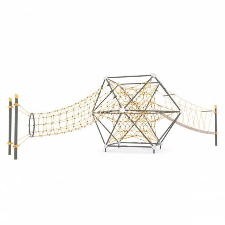 Пространственная канатная конструкция с полусферами AT-12.04, фото 1