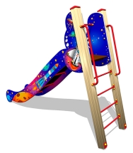 Детская горка Ракета Г041 H=1250 для игровых площадок Детская горка Ракета Г041 H=1250 для игровых площадок