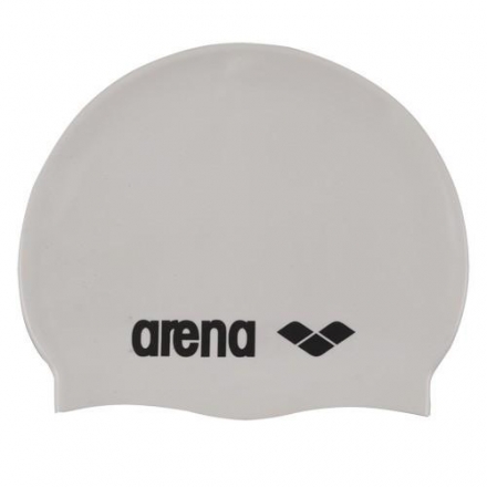 Шапочка для плавания &quot;ARENA Classic Silicone&quot;, белый, силикон, фото 1