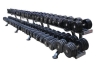Изображение товара Обрезиненный гантельный ряд «Profigym» от 11 до 81 кг с шагом 2,5 кг ГП-012 