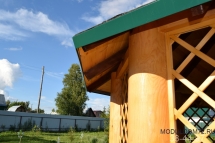 Беседка из бревен №17 - 5х4м Под ключ