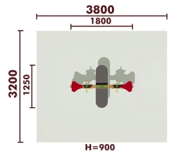 Качели-балансир на пружине Кораблик 04506 для детской площадки, фото 2 Качели-балансир на пружине Кораблик 04506 для детской площадки, фото 2