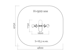 Качели-балансир на пружине Кораблик 04506 для детской площадки, фото 3 Качели-балансир на пружине Кораблик 04506 для детской площадки, фото 3