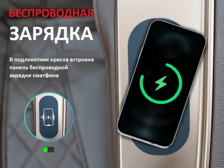 Массажное кресло FUJIMO KENKO F623 Business Edition Графит, фото 4