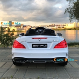 Электромобиль Mercedes-Benz SL65 AMG белый, фото 8