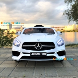 Электромобиль Mercedes-Benz SL65 AMG белый, фото 3