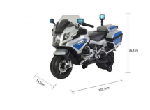 Детский мотобайк Barty BMW R1200RT-P Police Motоbaike Z212 белый