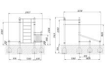 Воркаут-комплекс ВА106 для спортивных площадок