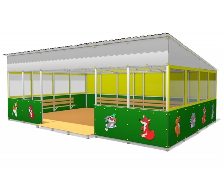 Теневой навес №5 48 м2, фото 3