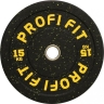 Изображение товара Диск для штанги HI-TEMP с цветными вкраплениями, PROFI-FIT D-51, 15 кг