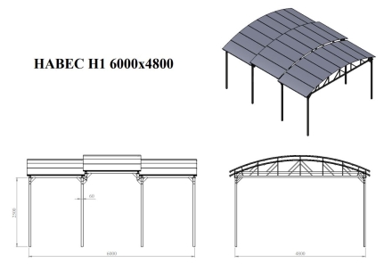 Навес 6 м., фото 2
