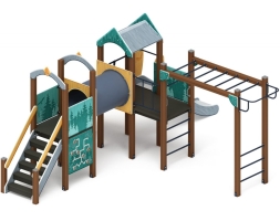 Детская игровая площадка Рада (Тайга) горка Н 1200 ДИК 2.01.2.08-23, фото 3