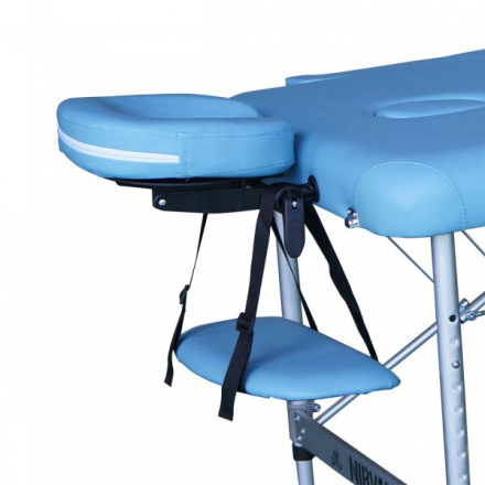 Массажный стол DFC NIRVANA, Elegant LUXE, 186х70х4 см, алюм. ножки, цвет св.голубой (Lt.Blue), фото 3