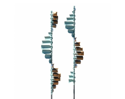 Медная скульптура Волны Стандартный размер, фото 1