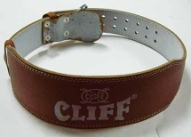 Пояс тяжелоатлета LB 4 (кожа), цвет: коричневый р.XL