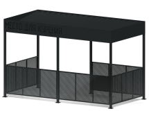 Павильон для курения Пепельный туман Павильон для курения Пепельный туман