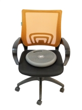 Массажно-балансировочная подушка с ручкой синяя