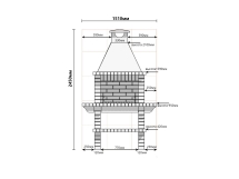 Печь Аристократ 702 Прямоугольный кирпич красный с коричневым