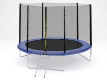 Батут с защитной сеткой (лестница в комплекте) Diamond Fitness External 10ft (305 см)