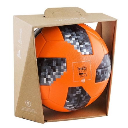 Мяч футбольный профессиональный &quot;ADIDAS Telstar Winter OMB&quot;, размер 5, &quot;зимний&quot; вариант , фото 2