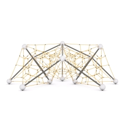 Пространственная канатная конструкция с полусферами AT-16.01, фото 4