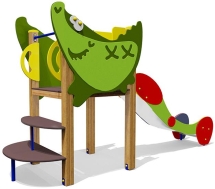 Горка Крокодил 08308 H=1000 для детской площадки Горка Крокодил 08308 H=1000 для детской площадки