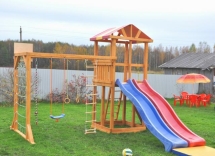 Детская игровая деревянная площадка для дачи "Мадрид 27" Детская игровая деревянная площадка для дачи "Мадрид 27"