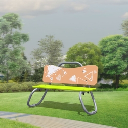 Детская скамейка Romana 057.58.00 для игровой площадки, фото 6