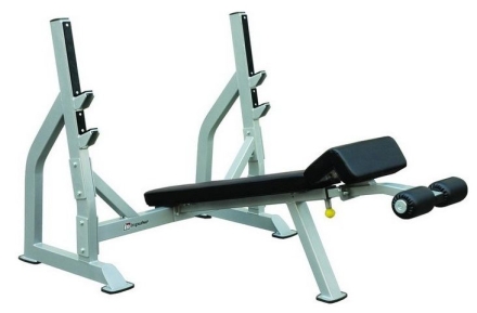 Олимпийская скамья для жима с отрицательным наклоном Impulse IFODB, фото 1