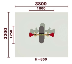Качели-балансир на пружине Грибочек 04505 для детской площадки, фото 2 Качели-балансир на пружине Грибочек 04505 для детской площадки, фото 2