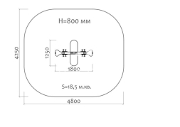Качели-балансир на пружине Грибочек 04505 для детской площадки, фото 3 Качели-балансир на пружине Грибочек 04505 для детской площадки, фото 3