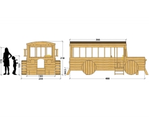 Игровой комплекс TORUDA WOOD Школьный автобус