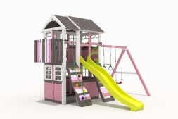Детская площадка IgraGrad Клубный домик 3 Luxe мод.2  Розовый, фото 2