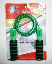 Скакалка 1802 (2,8 м, мягкие ручки, шнур: металлический в резиновой оплетке)