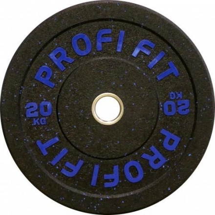 Диск для штанги HI-TEMP с цветными вкраплениями, PROFI-FIT D-51, 20 кг, фото 1