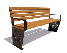 Скамейка садовая Индия, лиственница 1,8 м Скамейка садовая Индия, лиственница 1,8 м