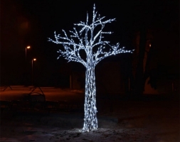Световая фигура Дерево из алюминия t005, фото 2