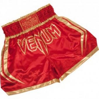 Шорты тайские Venum &quot;Korat&quot; Muay Thai Shorts - Red/Gold, фото 1