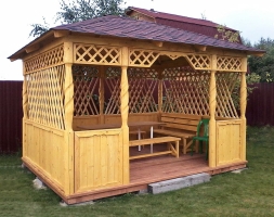 Прямоугольная беседка ЗАВИСТЬ СОСЕДА, фото 3