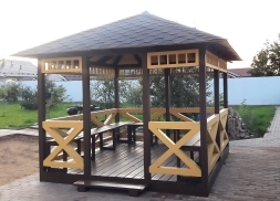 Квадратная беседка ЗАПАД, фото 4