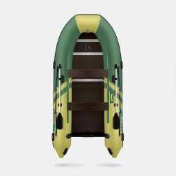 GLADIATOR B 370 LIGHT B Зелено-оливковый моторная лодка ПВХ Фанерный пайол, фото 4