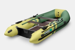 GLADIATOR B 370 LIGHT B Зелено-оливковый моторная лодка ПВХ Фанерный пайол, фото 2