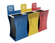 Урна для раздельного сбора мусора Рециклинг Урна для раздельного сбора мусора Рециклинг