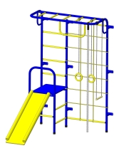 Детский спортивный комплекс Пионер С107М сине/жёлтый