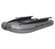 Моторная лодка ПВХ Фрегат 430 F Серый с фальшбортом