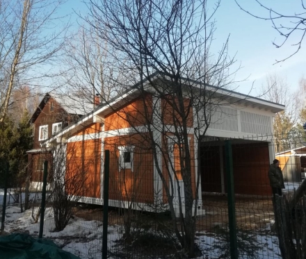 Навес для машин с хозблоком БРИКС Несущий каркас, фото 2