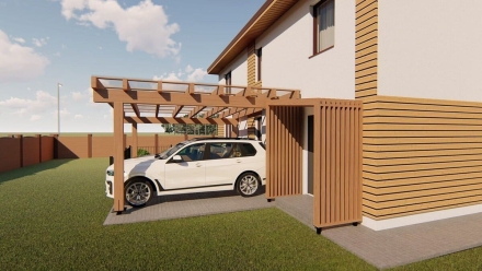 Навес для машин НЕЛЬСОН Несущий каркас, фото 4