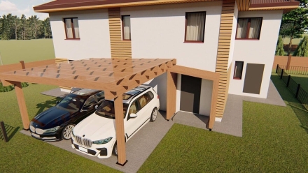 Навес для машин НЕЛЬСОН Несущий каркас, фото 2