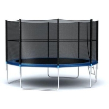 Батут с защитной сеткой (лестница в комплекте) Diamond Fitness  External 12ft (366 см)